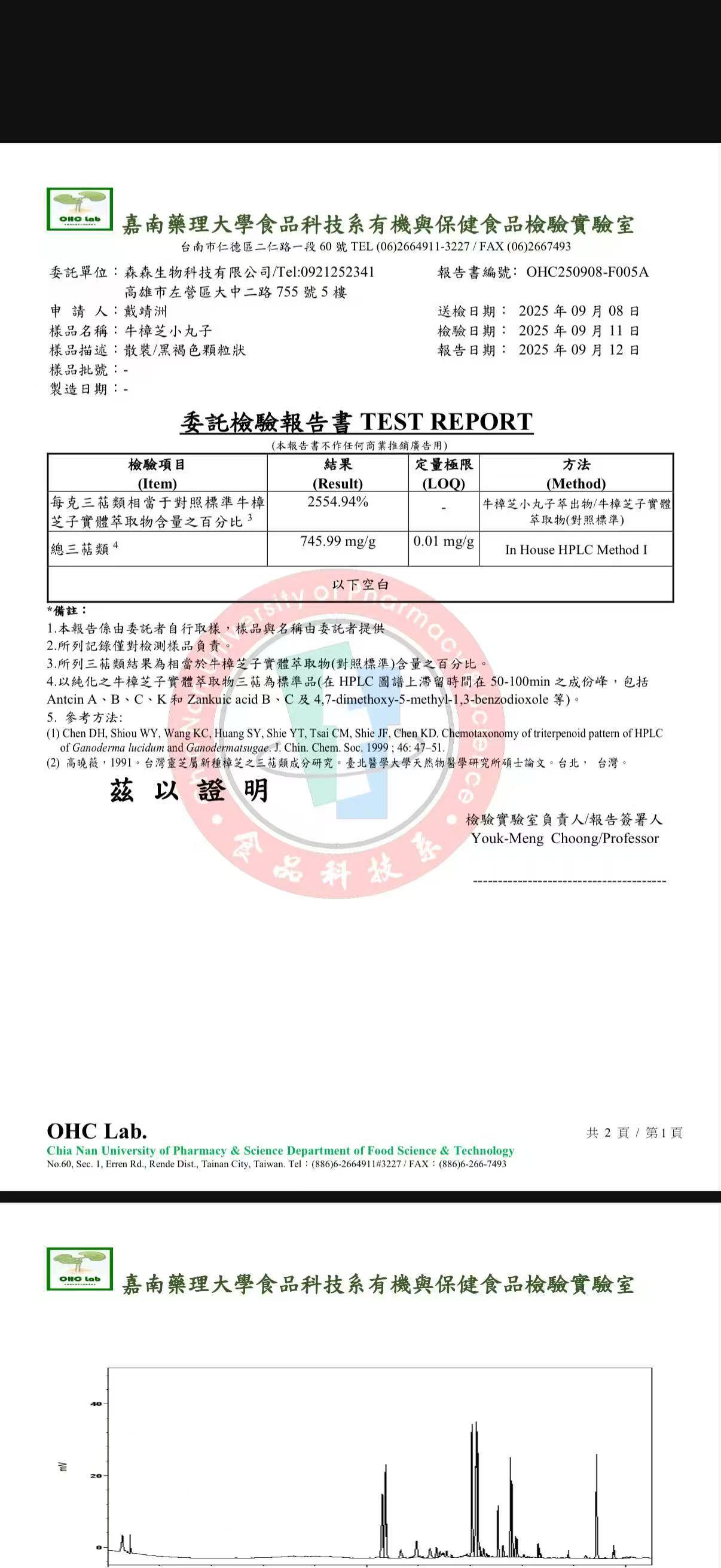 森森滴丸检测报告
